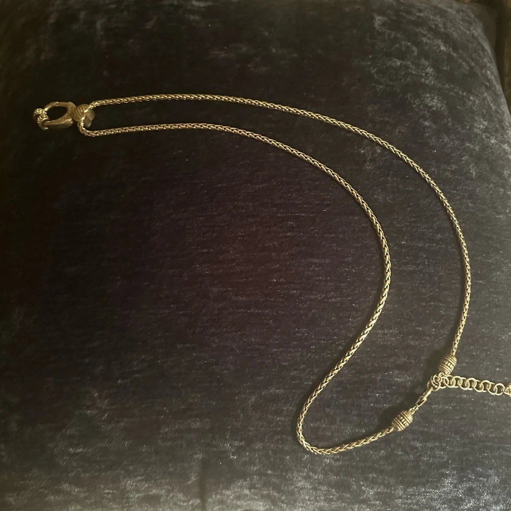 Brighton Silver Heart Charm Necklace with 2 spacers - Picture 3 of 5